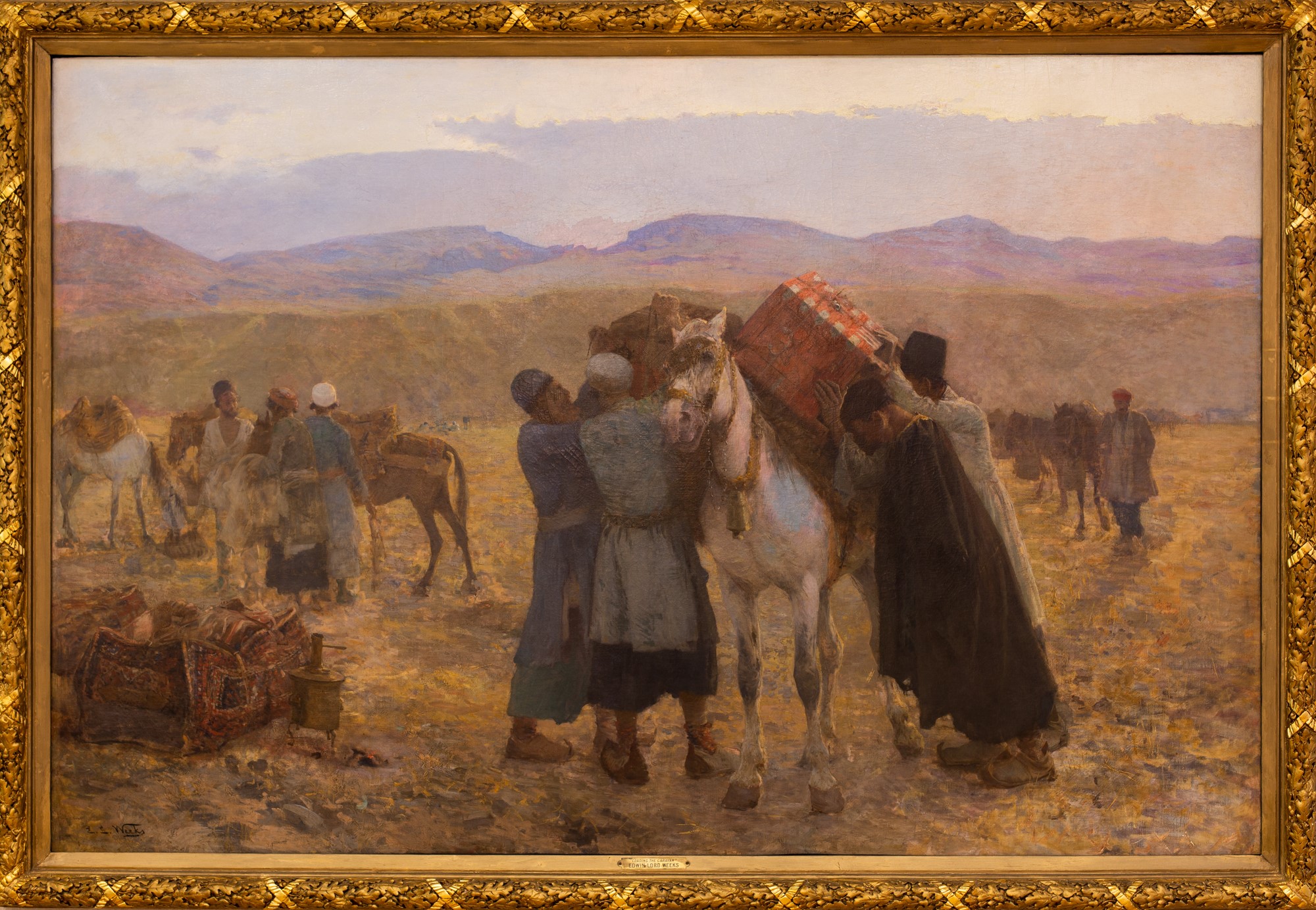 Loading the Carvan Edwin Lord Weeks1