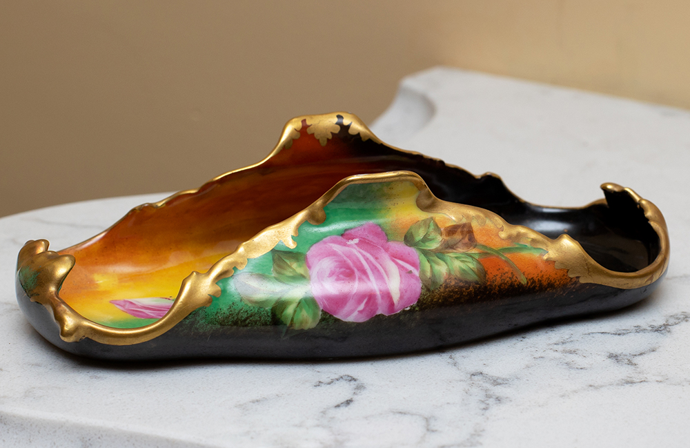 Limoges toast tray TV side