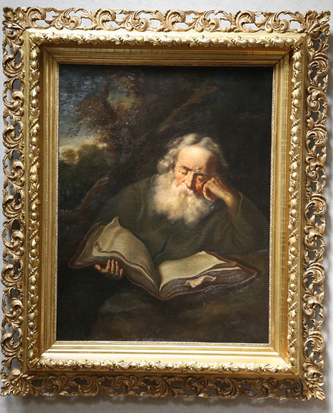 The Hermit copy of a painting by Salomon Konicnk by Anonymous Copyist
