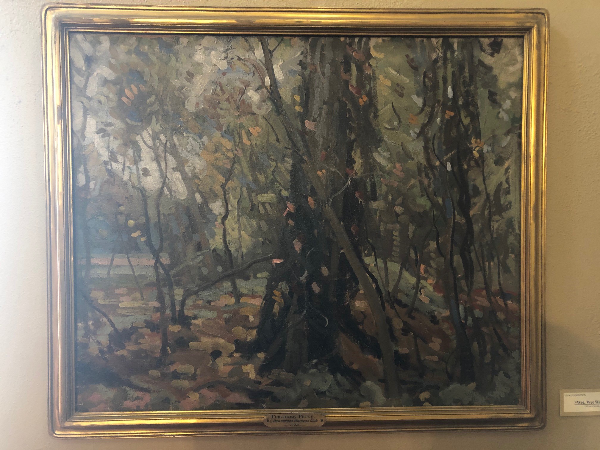 Wet, Wet Woods by Linn Culbertson Theater Lobby Staircase East Side