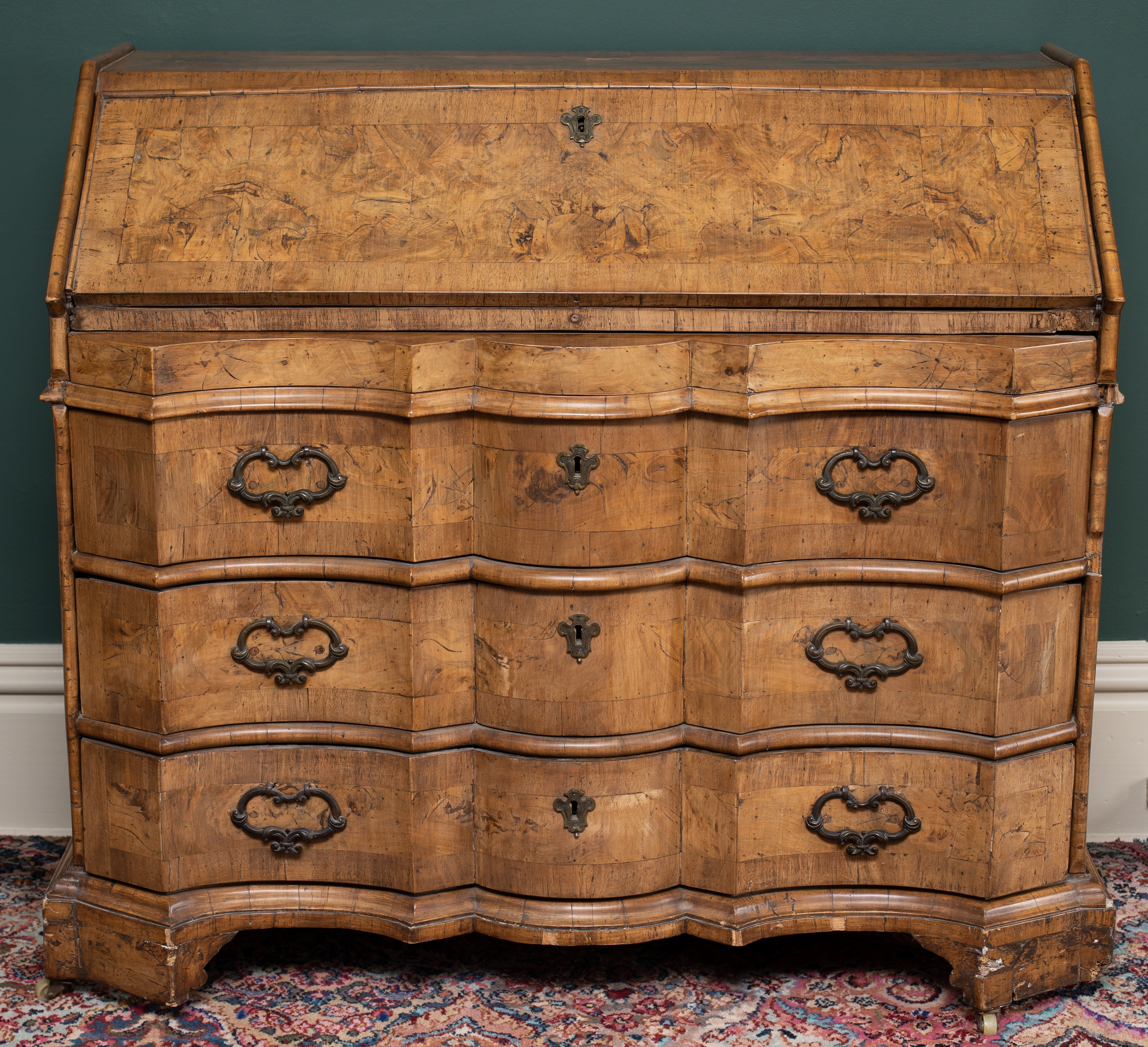 Antique desk cabinet