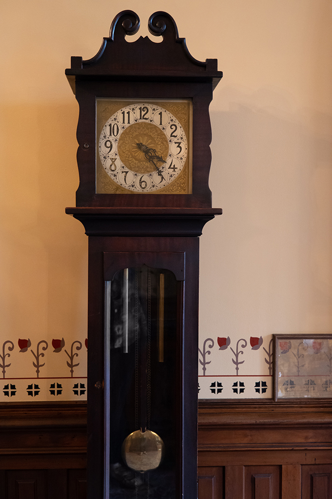 Detail grandfatherclock