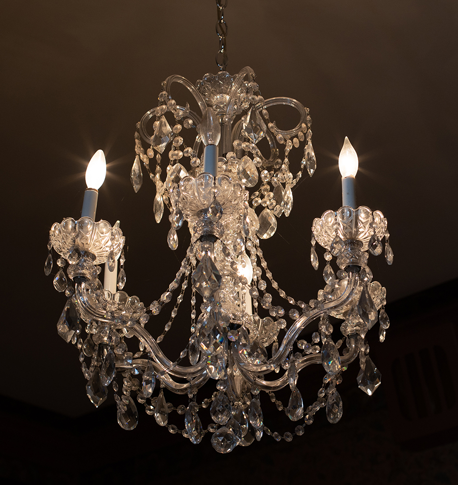 Music room chandelier